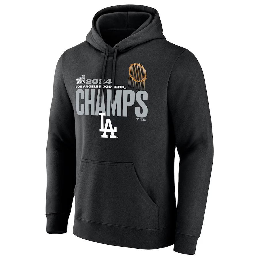 Men Los Angeles Dodgers 2024 MLB World Series Champions black hoodie style 8->los angeles dodgers->MLB Jersey
